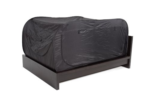Privacy Pop Bed Tent (Full Bunk) - BLACK