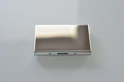 STAINLESS STEEL RFID BLOCKING CREDIT CARD CASE - STYLISH SLIM - PROTECT YOUR ID, ATM, CREDIT CARDS AGAINST RFID SCANNING DEVICES (MIRROR FINISH)