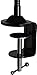 SpinTech Flexible Gooseneck Microphone Stand with Desk Clamp for Radio Broadcasting Studio, Live Broadcast Equipment, TV Stations (13, Clamp)