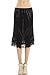 [Shop Lev] Women's Long Double Lace Satin Skirt Extender / Half Slip