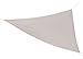 Coolaroo Ready-To-Hang Shade Sail - 90% UV Block Breathable Outdoor Sun Shade with Pre-Attached Ropes for Patios, Gardens & Seasonal Use, 16ft 5in, Triangle, Pebble