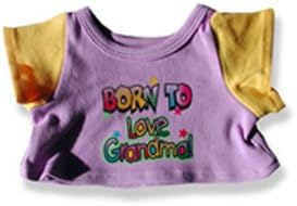 The Bear Mill Born to Love Grandma T-Shirt - 2034 Fits 15" - 16" Bears, Includes Build a Bear,, and Stuff Your own Animals.