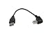 YCS Basics Black 6 Inch USB 2.0 High Speed Printer/Scanner Right Angle Cable primary
