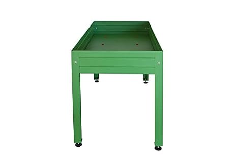 MESA DE CULTIVO Lacada verde. Medidas: Largo 150cm x Ancho 75cm x ...