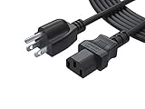 Pwr 15 Ft Cable 3 Prong AC Power Cord Replacement for LCD TV Plasma DLP LED Monitor 4K Screen Printer: Vizio Samsung Toshiba Sony Panasonic Lg Philips Viewsonic Dell Monitor Ps3 Xbox 360