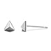 Minimalist 925 Sterling Silver triangle Earrings for Women Girl