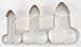 Letite Cookie Cutter Stainless Steel Cake Molds 3 Pack