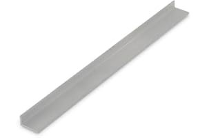 Outwater Plastics Alu149-M Mill Finish 1/4 x 1/2 x 3/64 (.050) Inch Thick Aluminum Angle Moulding 46 Inch Lengths (Pack of 3)