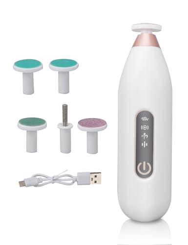 Cortaúñas para Bebés Lima de Uñas Eléctrica Mini Molinillo de Uñas Eléctrico Portátil para Bebés de bajo Ruido con Luz Nocturna para Niños Adultos, corta uñas bebe, lima para bebe accesorios de bebe | Recargable USB, ABS Seguro, Portátil, luz Nocturna, Regalo para Bebe Recien Nacido, Apta Bebés y Adultos, Blanco