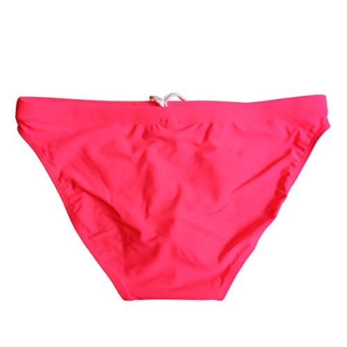 EASEJUICY Men's Swimwear Sexy Bikini Solid Siwmming Briefs (Pink, XL