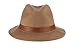 Dorfman Pacific Men's One-Piece Canvas Faux Leather-Trim Safari Hat,Bark,Medium