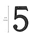 Baldwin Estate 90675.102.CD Solid Brass Traditional House Number Five in Oil Rubbed Bronze, 4.75