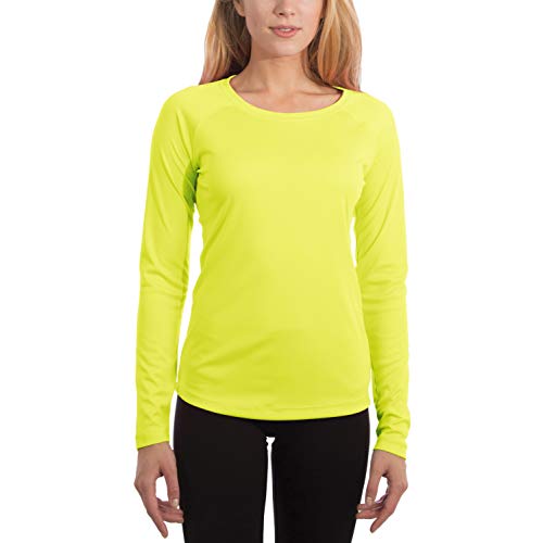 Vapor Apparel Women's UPF 50+ UV Sun Protection Performance Long Sleeve T-Shirt Small Safety Yellow