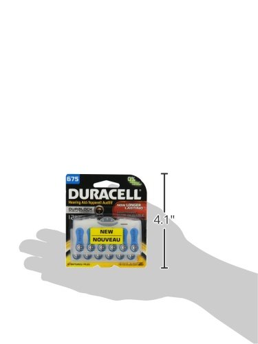 Duracell Hearing Aid Batteries Size 675 - 12 Count