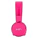 Folding Stereo Wired Headphones for Kids,Girls Headphones,Boys Headphone,in-line Microphone Remote Control Adjustable Over Ear Headphone Kids Headsets with Soft Earpads for Cellphones (Pink)