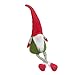 GMOEGEFT Scandinavian Christmas Gnome Plush, Swedish Tomte, Nordic Santa Gnome, Holiday Home Decoration Birthday Gift, 17 Inches (Red and Green Sit)
