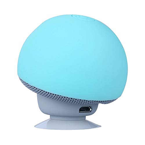 JUNPE Bluetooth Wireless Audio Mushroom Speaker Mini Portable Mobile Phone Stand Subwoofer Bluetooth Audio (Color…