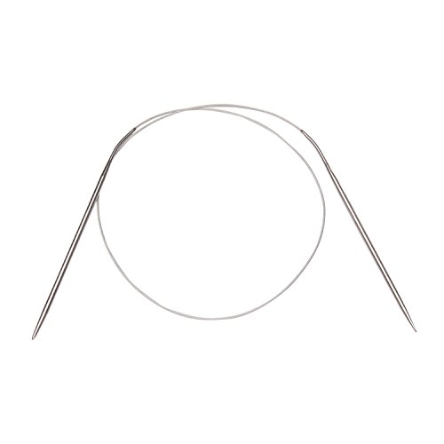 Ksmxos 11 Pcs Professional 32 Inch(80cm) Stainless Steel Circular Knitting Needles Crochet Hook Weave Set