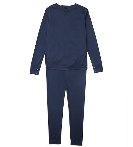ClimateSmart Boys Long Sleeve Crew Neck and Pant - 2 PC Set-Navy,XS ClimateSmart Boys Long Sleeve Crew Neck and Pant - 2 PC Set-Navy,XS