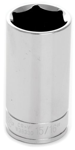 Performance Tool W38330 Dr 6pt DW 6-Point Socket, 3/8" Drive, 15/16"