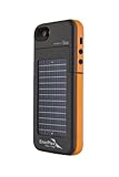 EnerPlex Surfr Ultra Slim Battery Backup & Solar Powered Case for iPhone SE/5/5S, Black/Orange, SFI-2000-OR