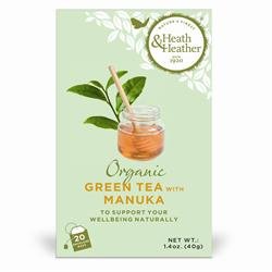 Org Green Tea & Manuka Honey 20bag, 1 x 20bag (Pack 1)