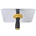 Aluminum Plastering Hawk, Lightweight Plastering Handheld Plate with Comfort Grip Handle Size 30x30x13cm for Household Drywall Building Remodel