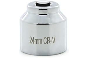 KEDAKEJI 24mm 6-Point Socket, Low Profile Oil Filter Wrench，3/8" Drive Oil Filter Removal Tool for Oil Filter Socket for Oil Change