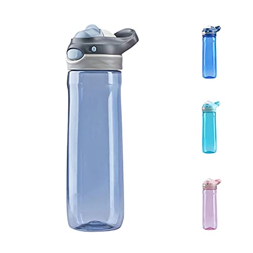 DEARART 26oz Grey Water Bottle Without Straw, BPA FREE AUTOSPOUT Wide