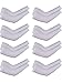Boao 8 Pairs Unisex Arm Sleeves UV Sun Protection Cooling Sleeves for Driving Jogging Golfing Riding Outdoor Activities (Dark Gray)