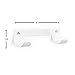 HOMZ T-Leg Ironing Board Holder, White, Mounting Hardware Included