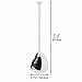 mDesign Plastic Freestanding Hideaway Toilet Bowl Plunger with Holder Set - Plunger for Bathroom Storage and Cleaning Organization - Heavy Duty, Space Saving - Aura Collection - White
