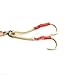 Fish Wow! 10pcs 100g Fishing Metal Vertical Trolling jig 3.5oz Knife Jig with Two Assist Hooks 5 Colors…