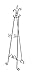 Deco 79 Metal Scroll Extra Large Free Standing Adjustable Display Stand Easel with Chain Support, 23