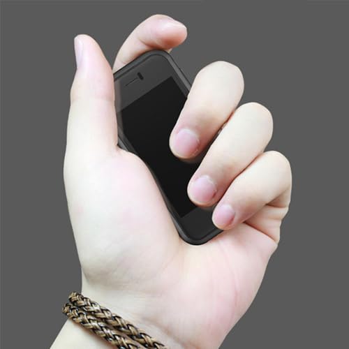 Hipipooo Super Small Mini Smartphone 3G Dual SIM Tiny Mobile Phone 1GB RAM 8GB ROM 5.0MP Quad Core Standby Unlocked Phones Kids Pocket 2.5 Inch Android Child Cellphone (Black)