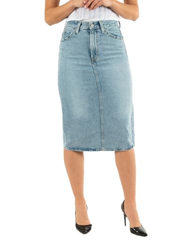HR Back Slit Skirt Riveting Clean Hem, Riveting Clean Hem, 31W