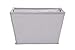 STORAGE MANIAC 2-Pack Medium Shelf Basket with Wire Frame, Home Tapered Storage Bins, Gray