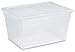 Sterilite 56 Quart Clear Storage Box See-through with White Lid (Pack Of 8)