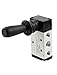 uxcell® Pneumatic Air Inlet 2 Position 5 Way Manual Hand Pull Valve