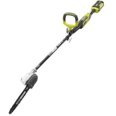 Ryobi 10 in. 40-Volt Lithium-Ion Cordless Pole Saw - 2.6 Ah Battery and Charger Included