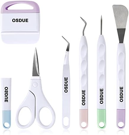 Strumenti Set Base, Set di 6 Strumenti per Diserbo in Vinile, Utensili per Scrapbooking, Silhouette, Lettering, Scritte — foto 1 di 8