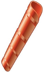 HW EPHA4O - Epha 4'' Long X 2-1/2'' Wide Orange Hose Guard with Zip Ties.