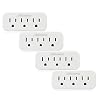 Maxxima 3 Grounded Multi Outlet Adapter Wall Plug, Turn one outlet into 3, Outlet Extender Wall Tap, 3 Way Plug Splitter…