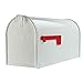 Gibraltar Mailboxes Elite Large Capacity Galvanized Steel White, Post-Mount Mailbox, E1600W00