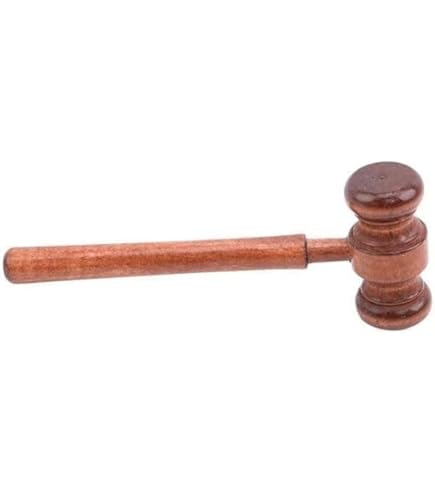 Wood Gavel Handcrafted Wood Gavel Sound Block Mallet Hammer For - View #3