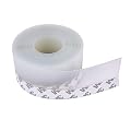 Silicone Seal Strip,Silicone Sealing Sticker for Door or Window,Weatherproof Soundproof Self Adhesive Door Strip Bottom,Slim Insect Proof Seal Strip for Gap of House or Shower Door