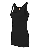 Next Level womens Next Level The Jersey Tank(3533)-BLACK-2XL
