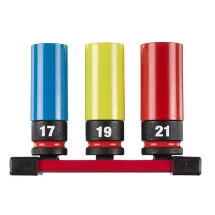 Milwaukee 4932493370 3pc 1/2" Shockwave Impact Duty Automotive Impact Socket Set