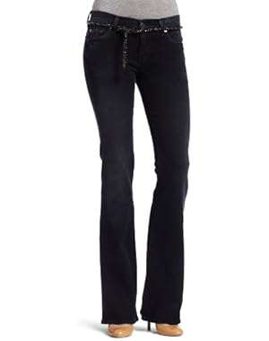 7 For All Mankind Womens Skinny Bootcut Pant With Bead Belt
