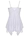 Women Lingerie Lace Babydoll Halter Chemise Strap Nightwear(White, XXL)
